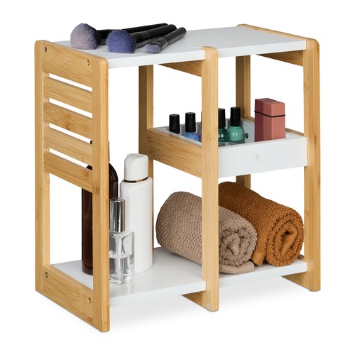 Badregal bambus beistellregal - bambus,