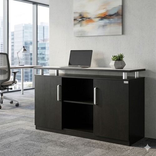 Büroschrank schwarz sideboard - büroschrank,