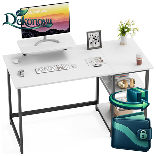 Schreibtisch weiß 100cm klein - schreibtisch,